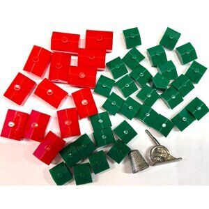 Vtg 1994 New York MONOPOLY Replacement Pieces Houses Tokens Movers Lot